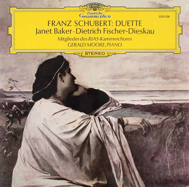 ベイカー、ディースカウのシューベルト/二重唱集　独DGG　3537　LP レコード