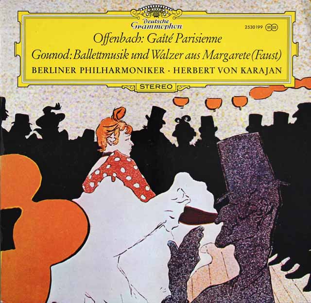 カラヤンのオッフェンバック/「パリの喜び」ほか　独DGG　3537　LP レコード