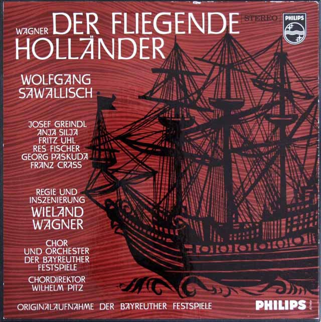 サヴァリッシュのワーグナー/「さまよえるオランダ人」全曲　蘭PHILIPS　3537　LP レコード