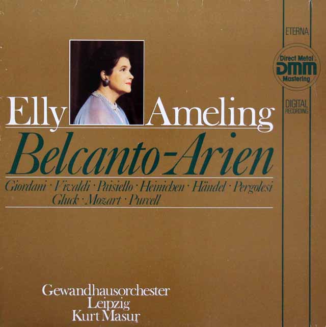 アメリング、マズアの「ベルカント・アリア集」　独ETERNA　3537　LP レコード