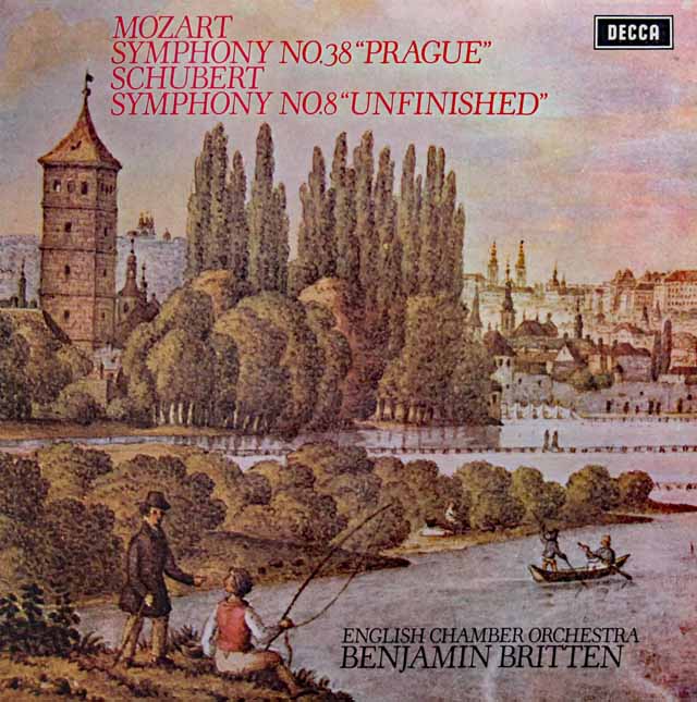 ブリテンのモーツァルト/プラハ＆シューベルト/未完成　蘭DECCA　3538　LP レコード