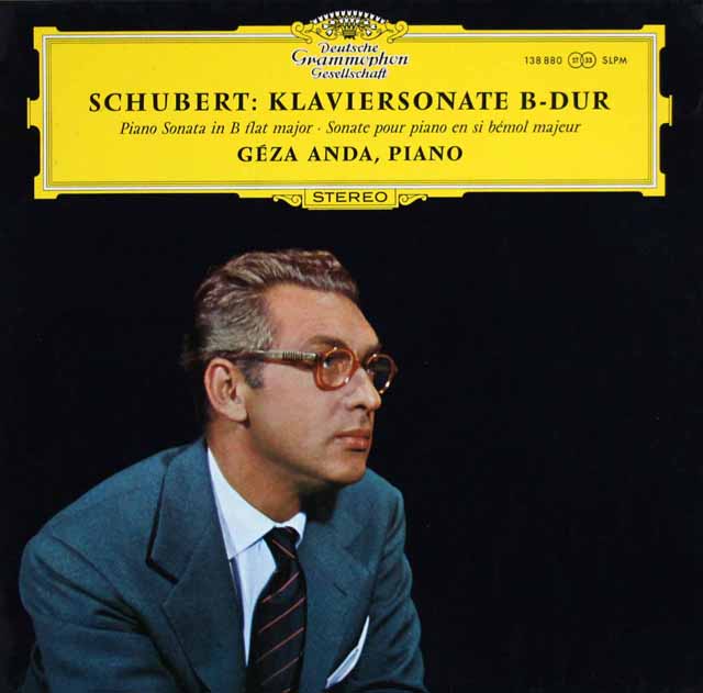 アンダのシューベルト/ピアノソナタ第21番　独DGG　3539　LP レコード