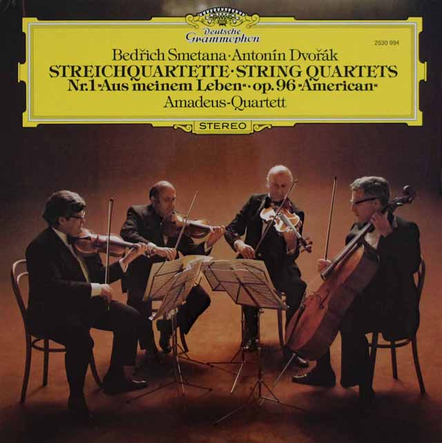 アマデウス四重奏団のスメタナ/「わが生涯より」&ドヴォルザーク/「アメリカ」　独DGG　3539　LP レコード