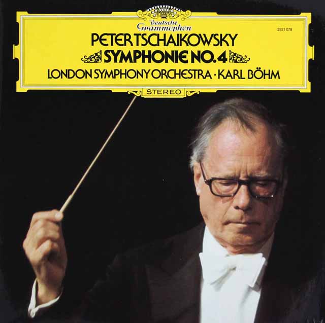ベームのチャイコフスキー/交響曲第4番　独DGG　3539　LP レコード