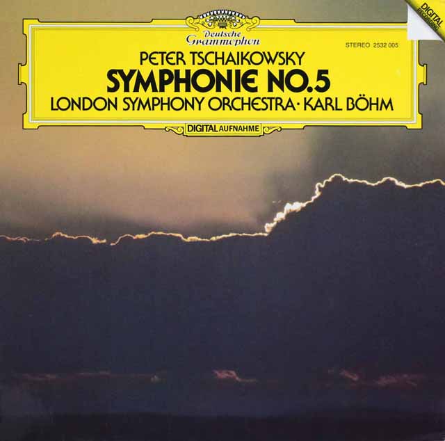 ベームのチャイコフスキー/交響曲第5番　独DGG　3539　LP レコード