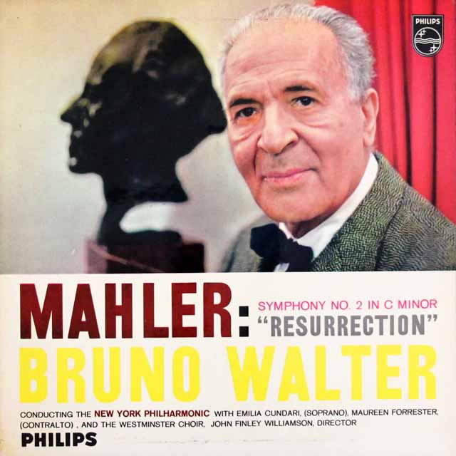 ワルターのマーラー/交響曲第2番「復活」　英PHILIPS　3540　LP レコード