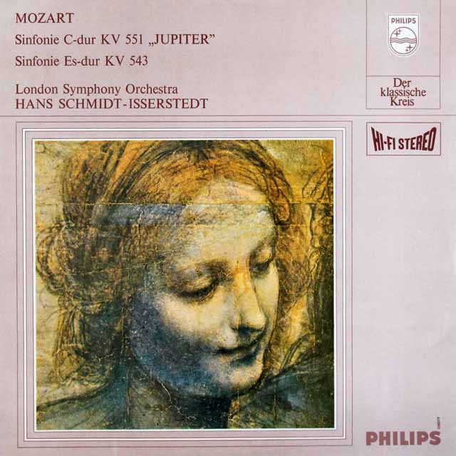 イッセルシュテットのモーツァルト/交響曲第41番「ジュピター」、第39番　蘭PHILIPS　3540　LP レコード