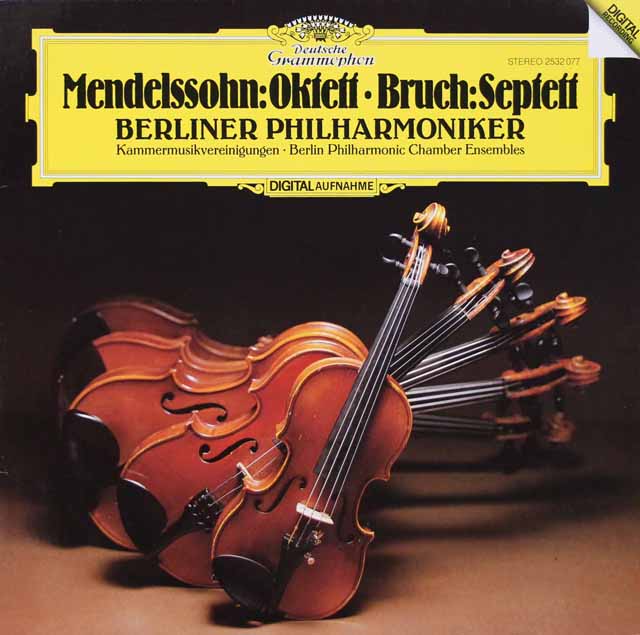ベルリン・フィル団員のメンデルスゾーン/八重奏曲ほか　独DGG　3540　LP レコード