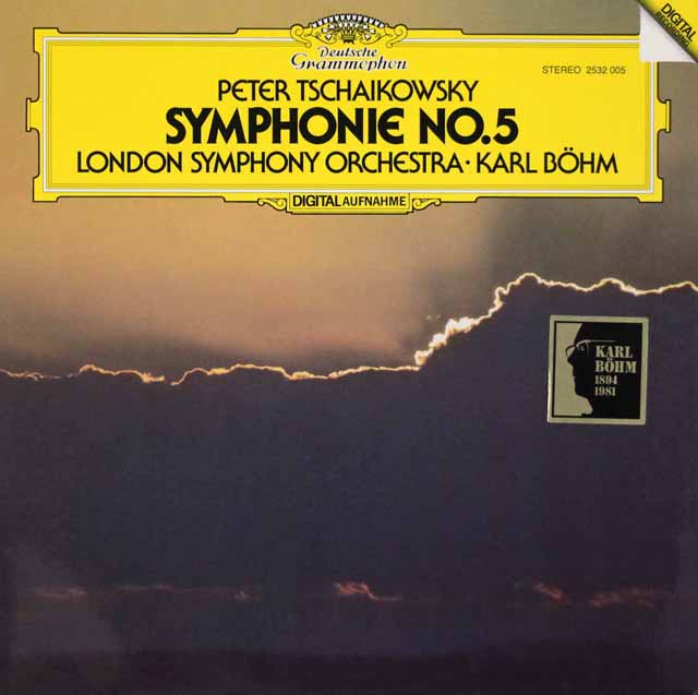 ベームのチャイコフスキー/交響曲第5番　独DGG　3540　LP レコード