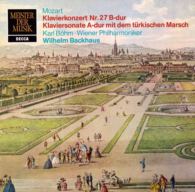 ベーム、バックハウスのモーツァルト/ピアノ協奏曲第27番ほか　独DECCA　3540　LP レコード
