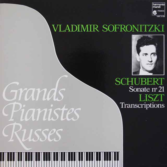 ソフロニツキーのシューベルト/ピアノソナタ第21番ほか　仏HM　3540　LP レコード