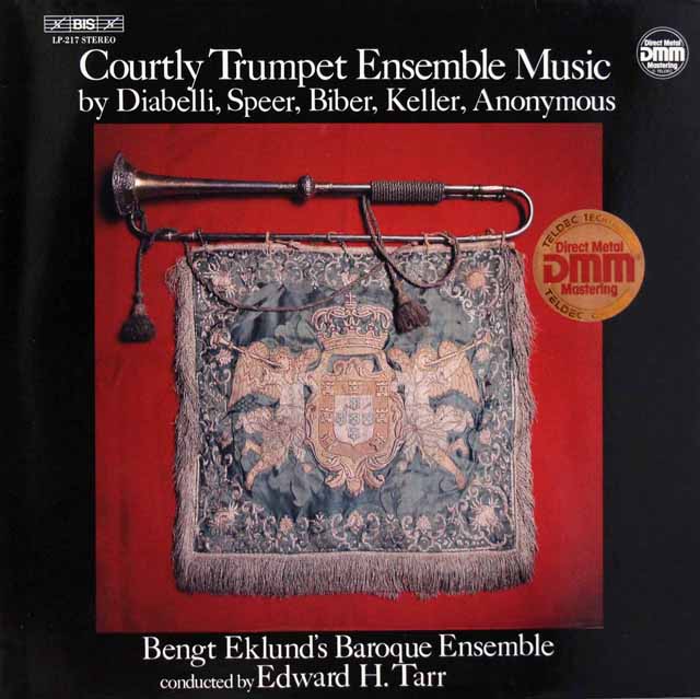 タール、ベンクト・エクランド古楽アンサンブルの宮廷風トランペット・アンサンブル集　独BIS　3540　LP レコード