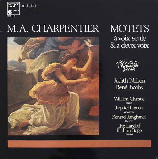 J.ネルソン、ヤーコプスのシャルパンティエ/ 独唱と二声のためのモテット集　仏HM　3540　LP レコード