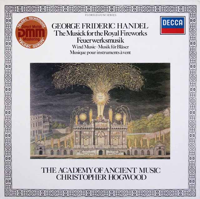ホグウッドのヘンデル/「王宮の花火の音楽」　独DECCA　3540　LP レコード