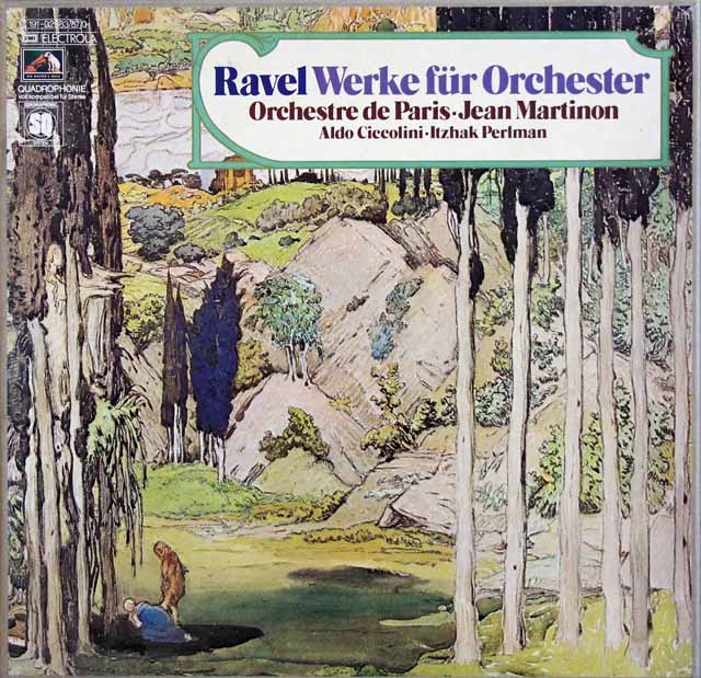 マルティノンのラヴェル/管弦楽曲集　独EMI　3540　LP レコード