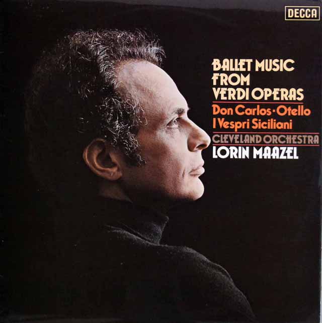 【オリジナル盤】　マゼールのヴェルディ/オペラのバレエ音楽集　英DECCA　3540　LP レコード