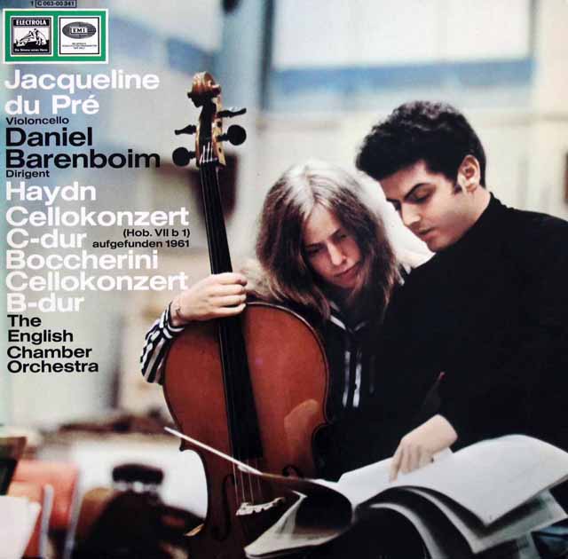 デュ・プレのハイドン、ボッケリーニ/チェロ協奏曲　独EMI　3541　LP レコード