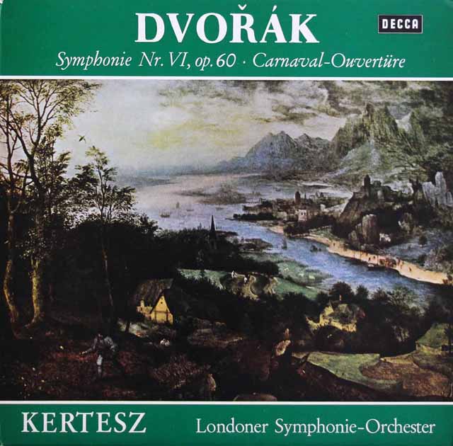 ケルテスのドヴォルザーク/交響曲第6番ほか　独DECCA　3541　LP レコード