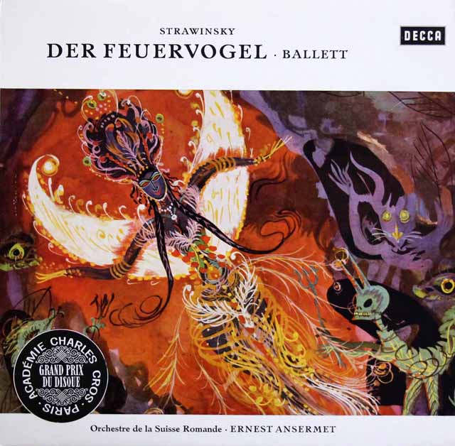 アンセルメのストラヴィンスキー/「火の鳥」　独DECCA　3541　LP レコード