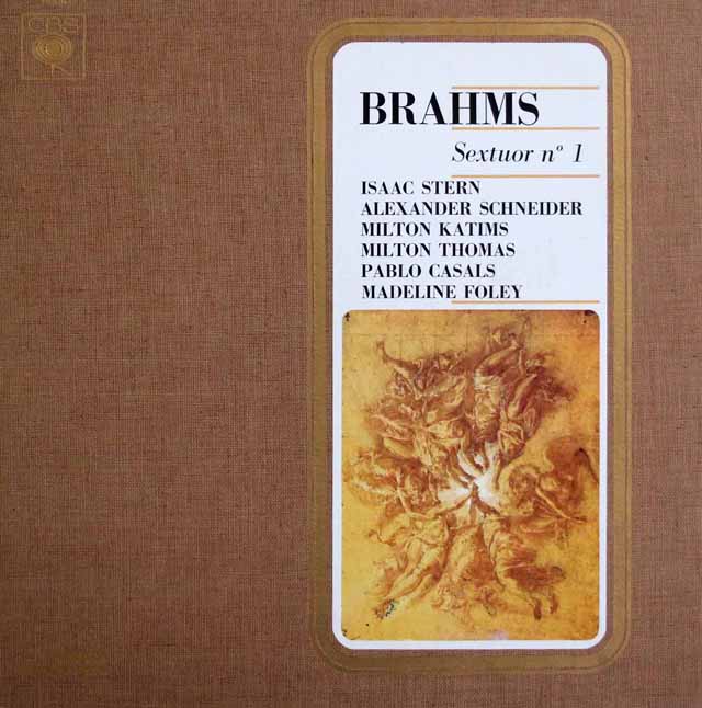 カザルス、スターンらのブラームス/弦楽六重奏曲第1番　仏CBS　3541　LP レコード