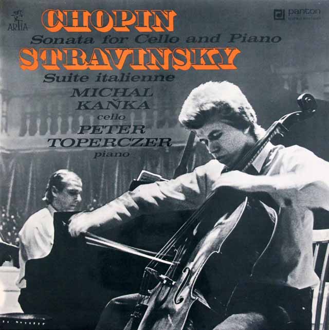 カニュカ、トペルツェルのショパン/チェロソナタほか　チェコスロヴァキアpanton　3542　LP レコード