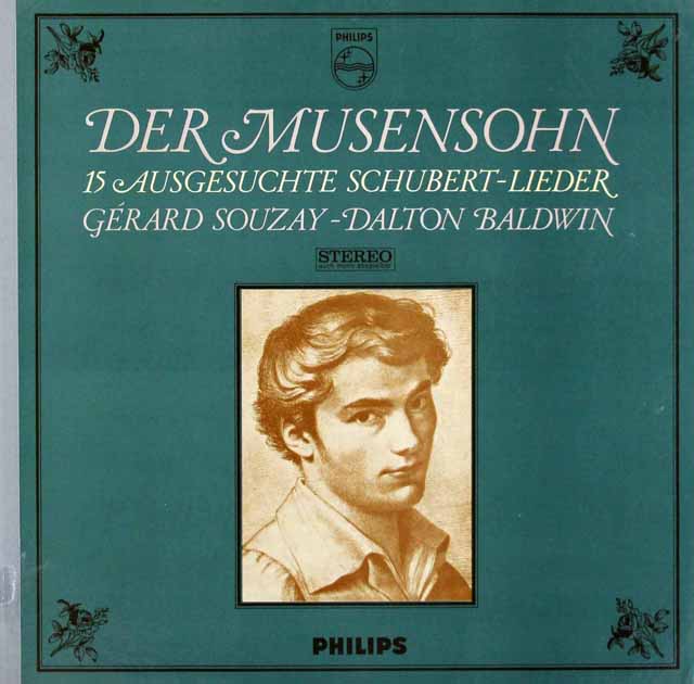 スゼー、ボールドウィンのシューベルト/「ミューズの子」ほか歌曲集　蘭PHILIPS　3542　LP レコード