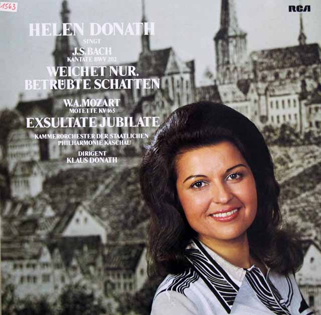 【サイン入りフォト付き】　ドーナトのモーツァルト/「踊れ、喜べ、幸いなる魂よ（エクスルターテ・ユビラーテ）」ほか　独RCA　3542　LP レコード