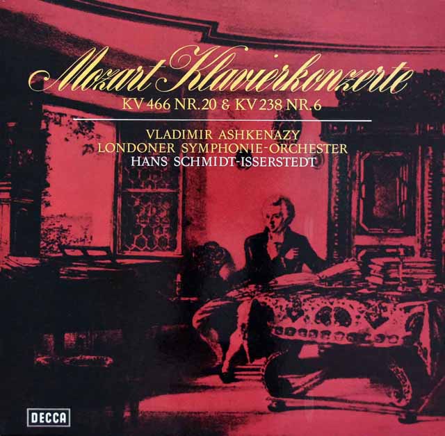 アシュケナージ、イッセルシュテットのモーツァルト/ピアノ協奏曲第20、6番　独DECCA　3542　LP レコード