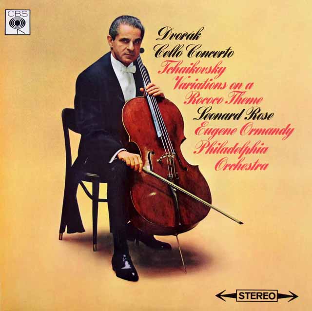 ローズ、オーマンディのドヴォルザーク/チェロ協奏曲ほか　英CBS　3542　LP レコード