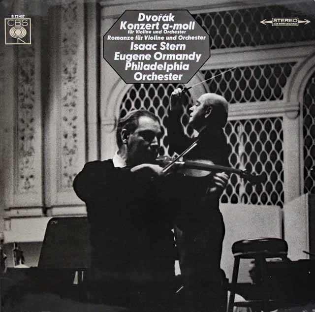 スターン、オーマンディのドヴォルザーク/ヴァイオリン協奏曲　独CBS　3542　LP レコード
