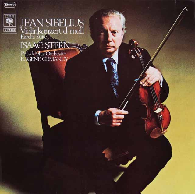 スターン、オーマンディのシベリウス/ヴァイオリン協奏曲 ほか　独CBS　3542　LP レコード