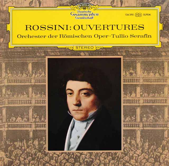セラフィンのロッシーニ/序曲集　独DGG　3542　LP レコード