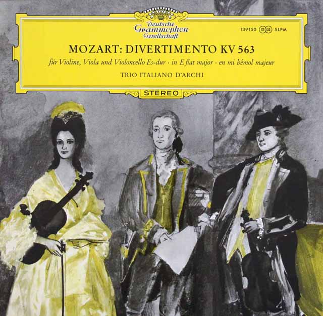 【日本未発売】　グッリ、ジョランナらイタリア弦楽三重奏団のモーツァルト/ディヴェルティメント K.563　独DGG　3542　LP レコード