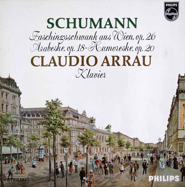 アラウのシューマン/「ウィーンの謝肉祭の道化」ほか　蘭PHILIPS　3601　LP レコード