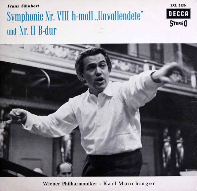 ミュンヒンガーのシューベルト/交響曲第8番「未完成」ほか　独DECCA　3601　LP レコード