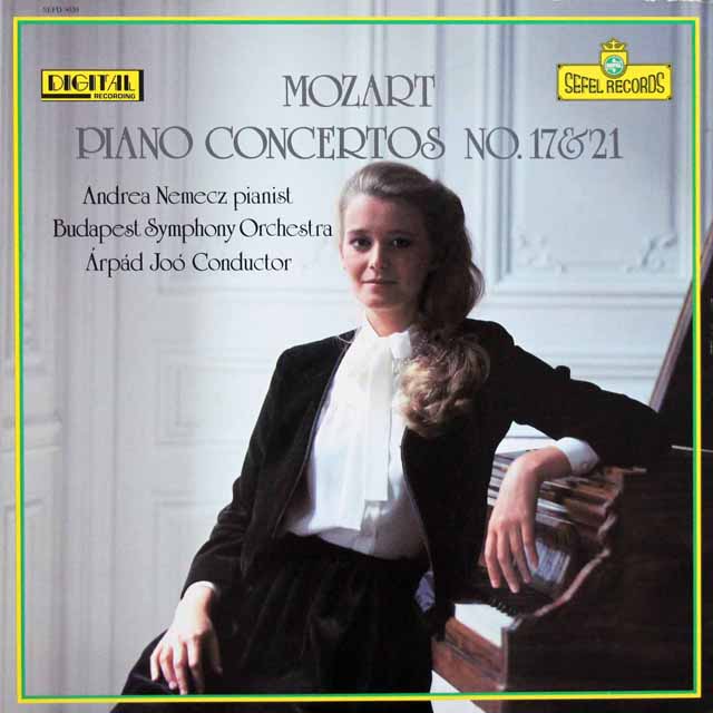 ネメッチ、ヨーのモーツァルト/ピアノ協奏曲第17、20番　カナダSEFEL RECORDS　3602　LP レコード