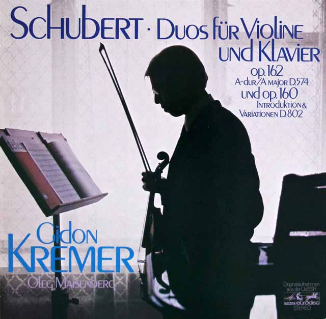 クレーメルのシューベルト/ヴァイオリンソナタ イ長調ほか　独eurodisc　3602　LP レコード