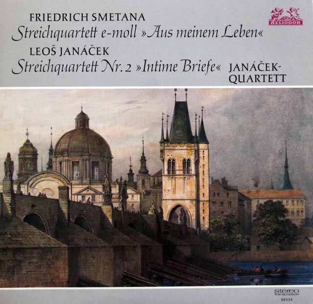 ヤナーチェク四重奏団のスメタナ/弦楽四重奏曲第1番「わが生涯より」ほか　独HELIODOR　3602　LP レコード