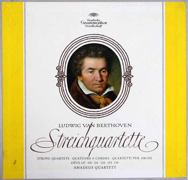 【独最初期盤】　アマデウス四重奏団のベートーヴェン/後期弦楽四重奏曲集　独DGG　3602　LP レコード
