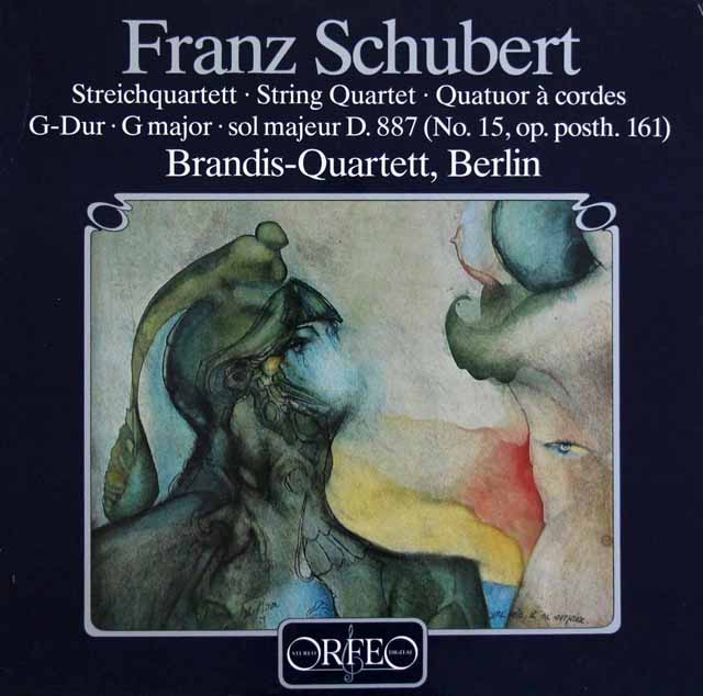 ブランディス四重奏団のシューベルト/弦楽四重奏曲第15番　独ORFEO　3603　LP レコード