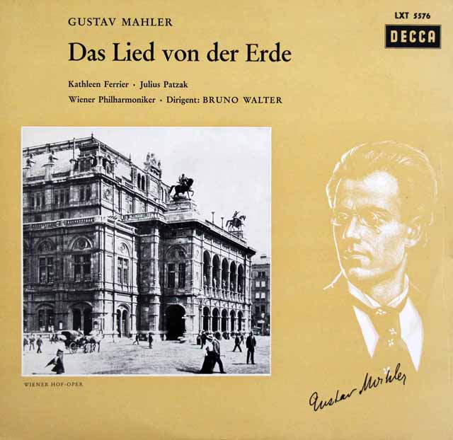 フェリア、ワルターのマーラー/「大地の歌」　独DECCA　3603　LP レコード