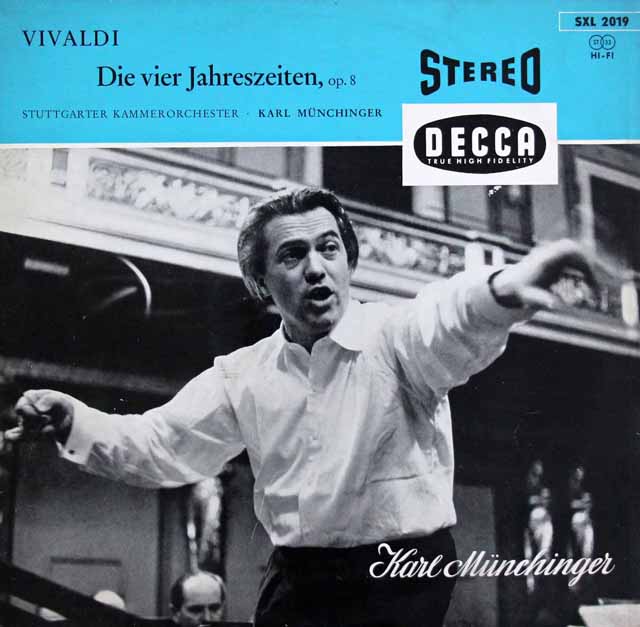 【独最初期盤】　ミュンヒンガーのヴィヴァルディ/「四季」　独DECCA　3603　LP レコード