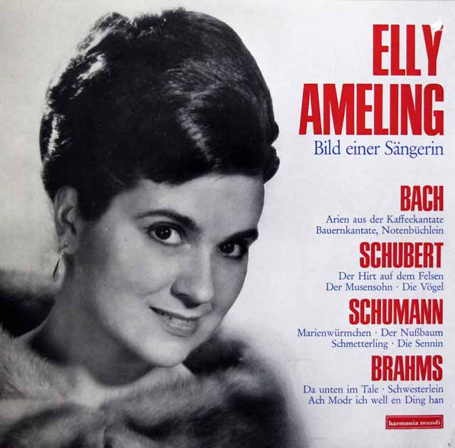 アメリング・リサイタル（バッハ、シューベルト、シューマン、ブラームス）　独HM　3603　LP レコード