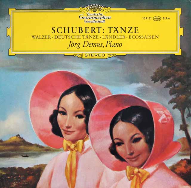 デームスのシューベルト/ピアノのための舞曲集　独DGG　3604　LP レコード