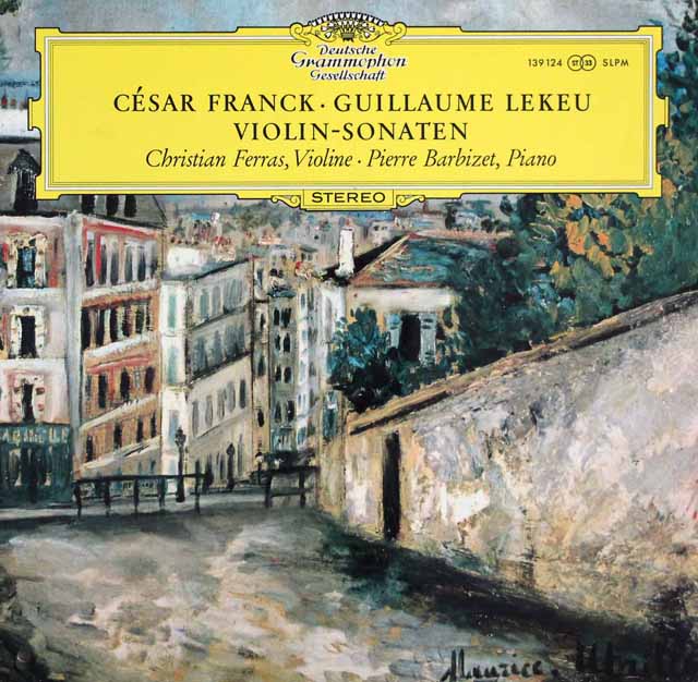 フェラス、バルビゼのフランク/ヴァイオリンソナタほか　独DGG　3604　LP レコード