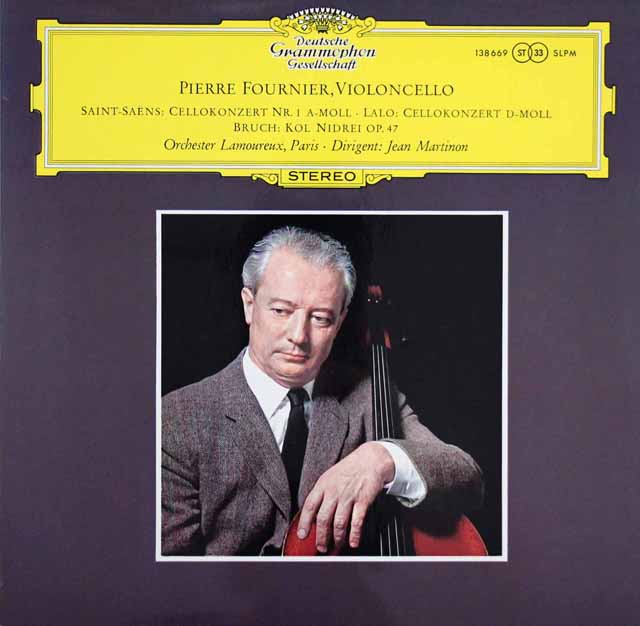 フルニエ、マルティノンのラロ/チェロ協奏曲ほか　独DGG　3604　LP レコード