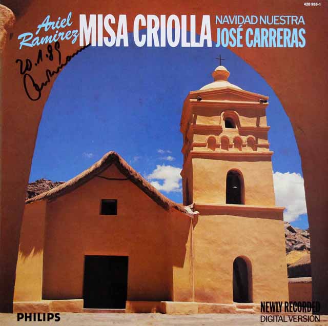 カレーラスのラミレス/「ミサ・クリオージャ」ほか　蘭PHILIPS　3604　LP レコード