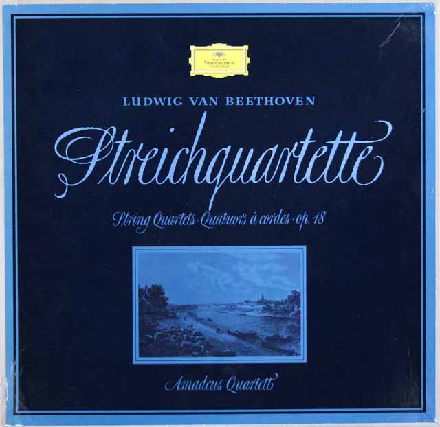 【独最初期盤】　アマデウス四重奏団のベートーヴェン/初期弦楽四重奏曲集　独DGG　3604　LP レコード