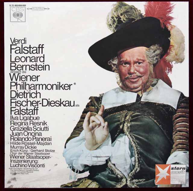 バーンスタインのヴェルディ/「ファルスタッフ」　独CBS　3604　LP レコード