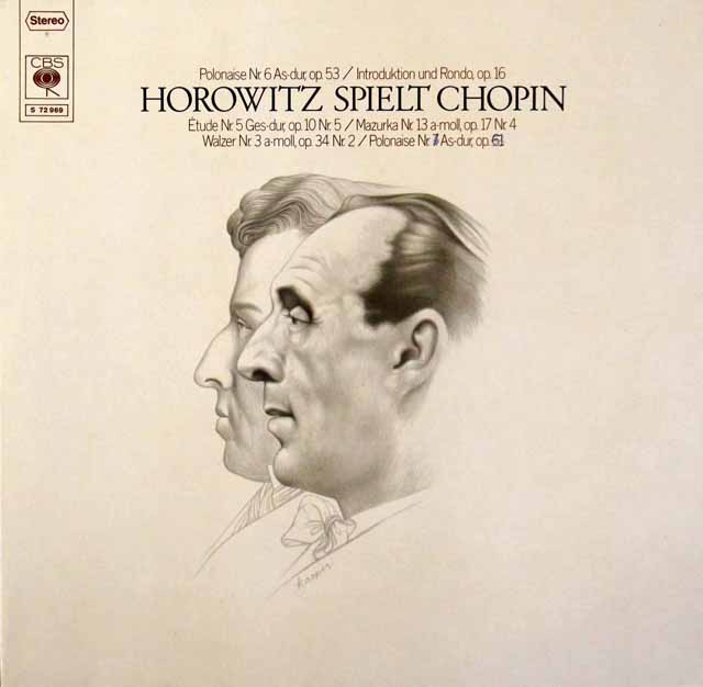ホロヴィッツのショパン/「幻想ポロネーズ」ほか　独CBS　3605　LP レコード